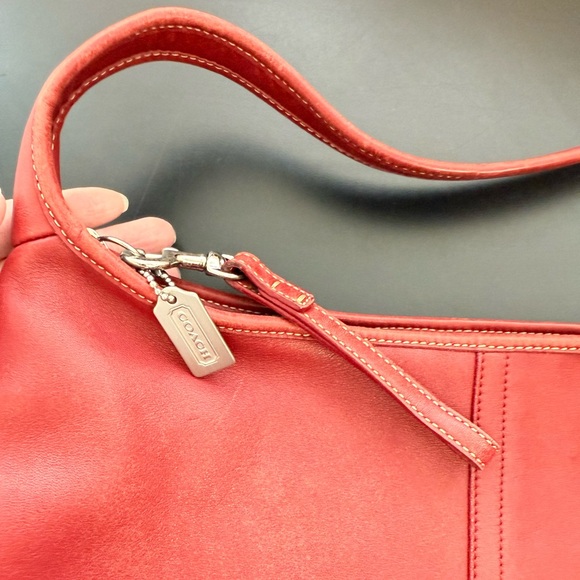 Coach vintage small red Leather Ergo Hobo Bag - Picture 5 of 16